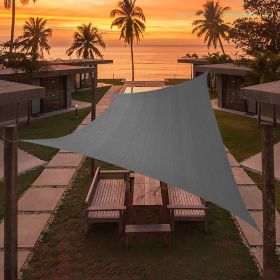 Artpuch Custom Size Dark Grey Sun Shade Sail Triangle Canopy 185 GSM Durable Fabric UV Block Awning for Outdoor Patio Garden Backyard (Customized Avai (Color: Dark Grey, size: 06'x10')